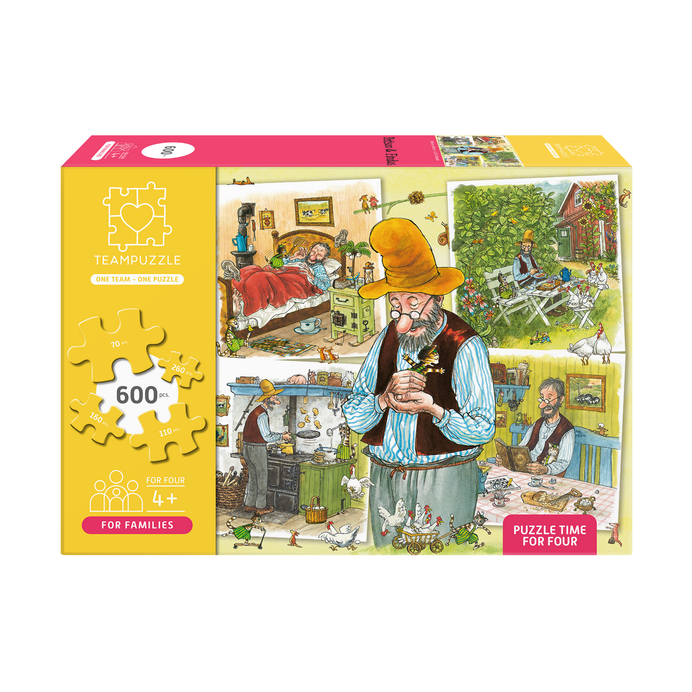 Puzzle Pettersson und Findus | 600 Teile | Für Familien