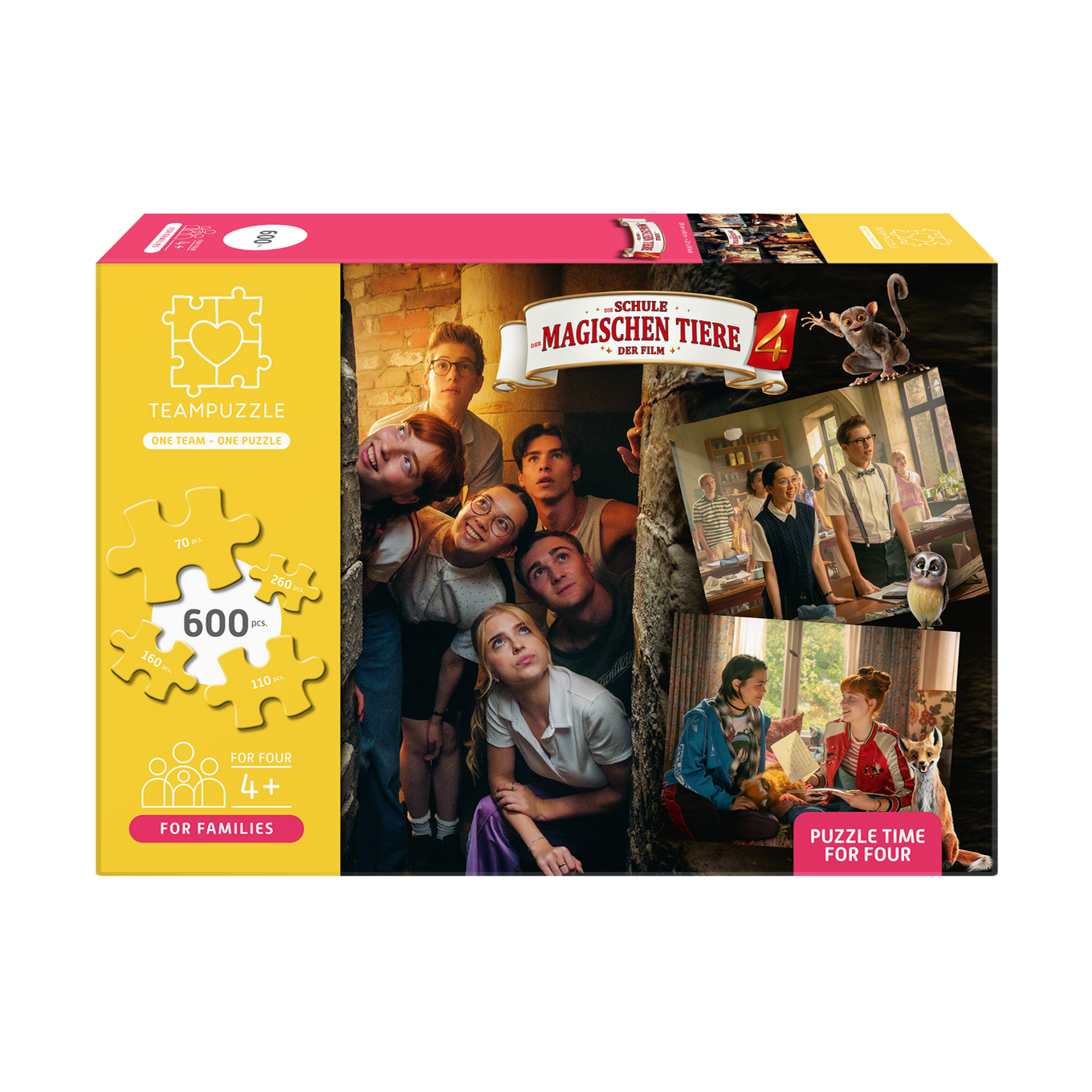 Puzzle Schule der magischen Tiere 4 | 600 Teile | Für Familien