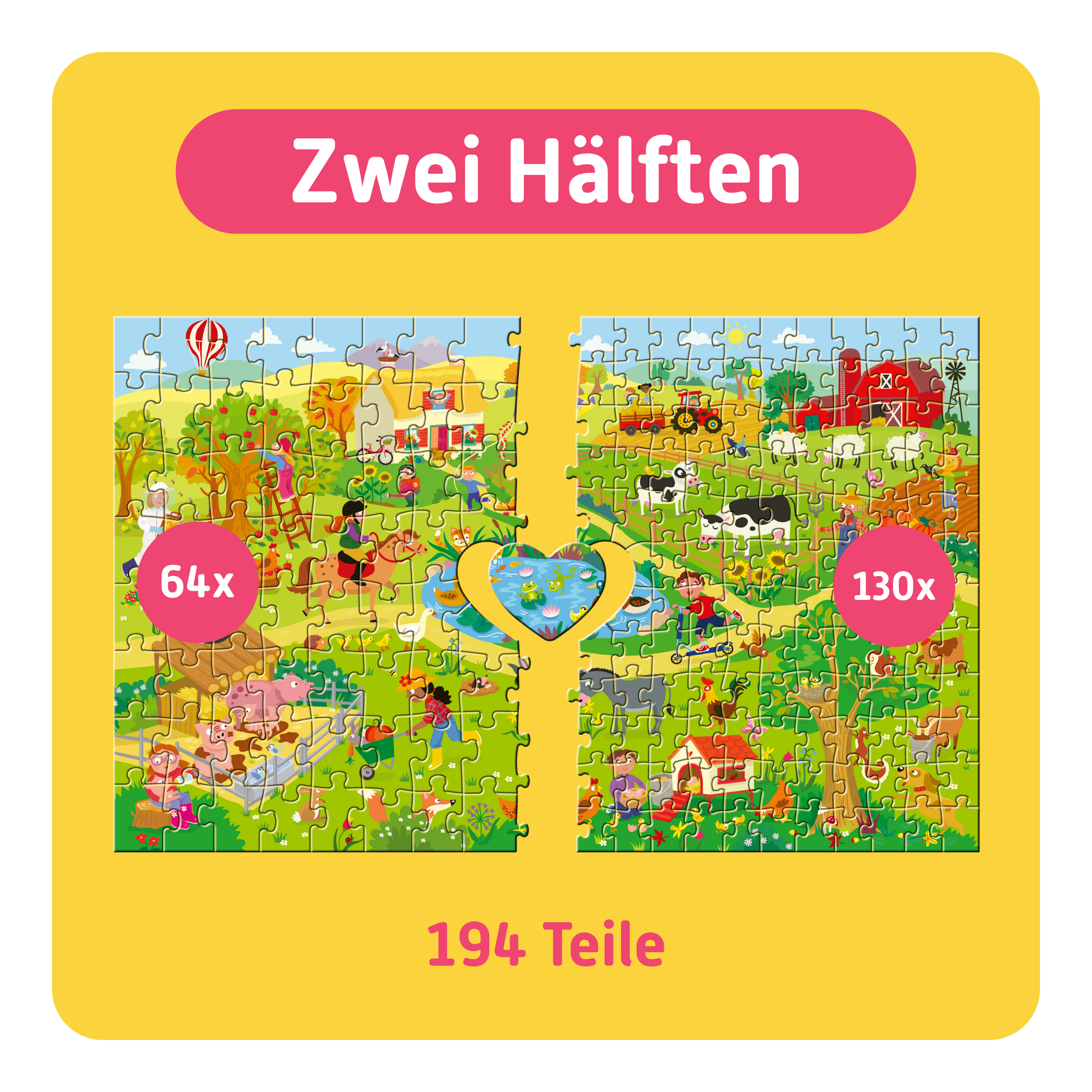 Auf dem Bauernhof | Für Familien | 194 Teile