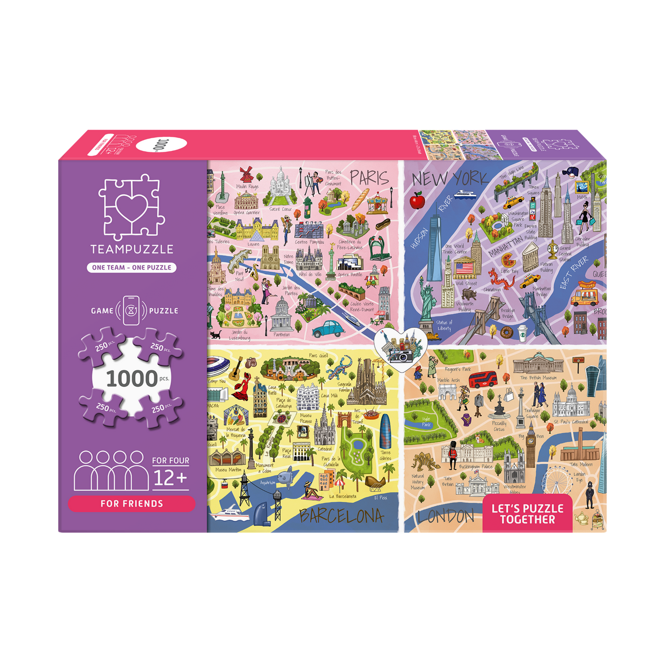 Puzzle City Trip | 1000 Teile | Für Freunde
