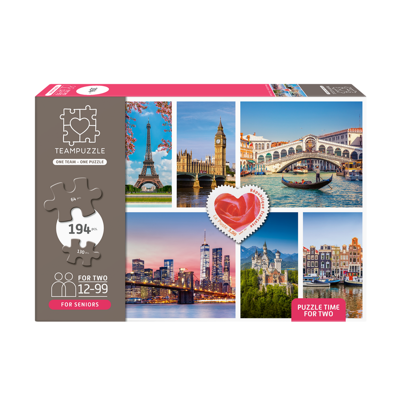 Seniorenpuzzle Städte | 194 Teile | Für ältere Menschen