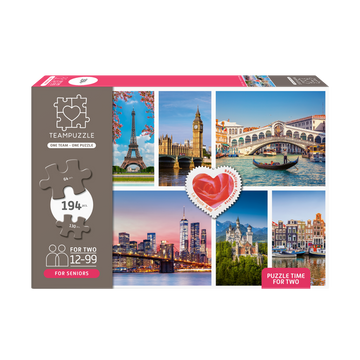 Seniorenpuzzle Städte | 194 Teile | Für ältere Menschen