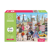 Puzzle Paris x New York| 1000 Teile | Für Zwei