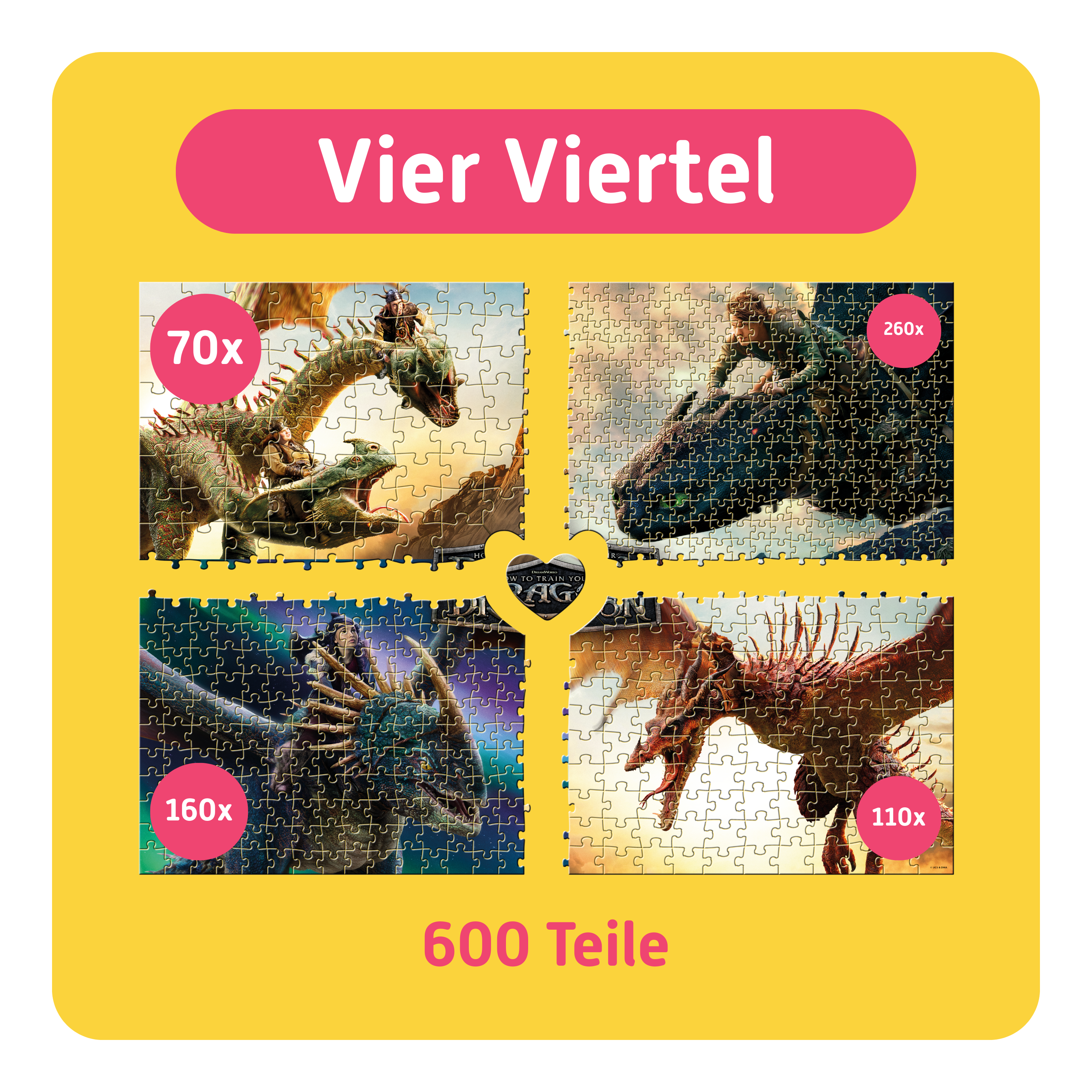 Drachenzähmen leicht gemacht | For Families | 600 Teile