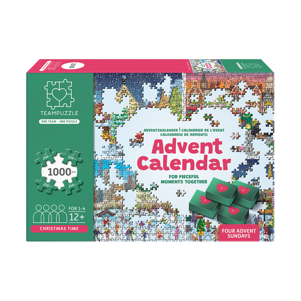 Weihnachtsstädte | 1000 Teile | Puzzle-Adventskalender