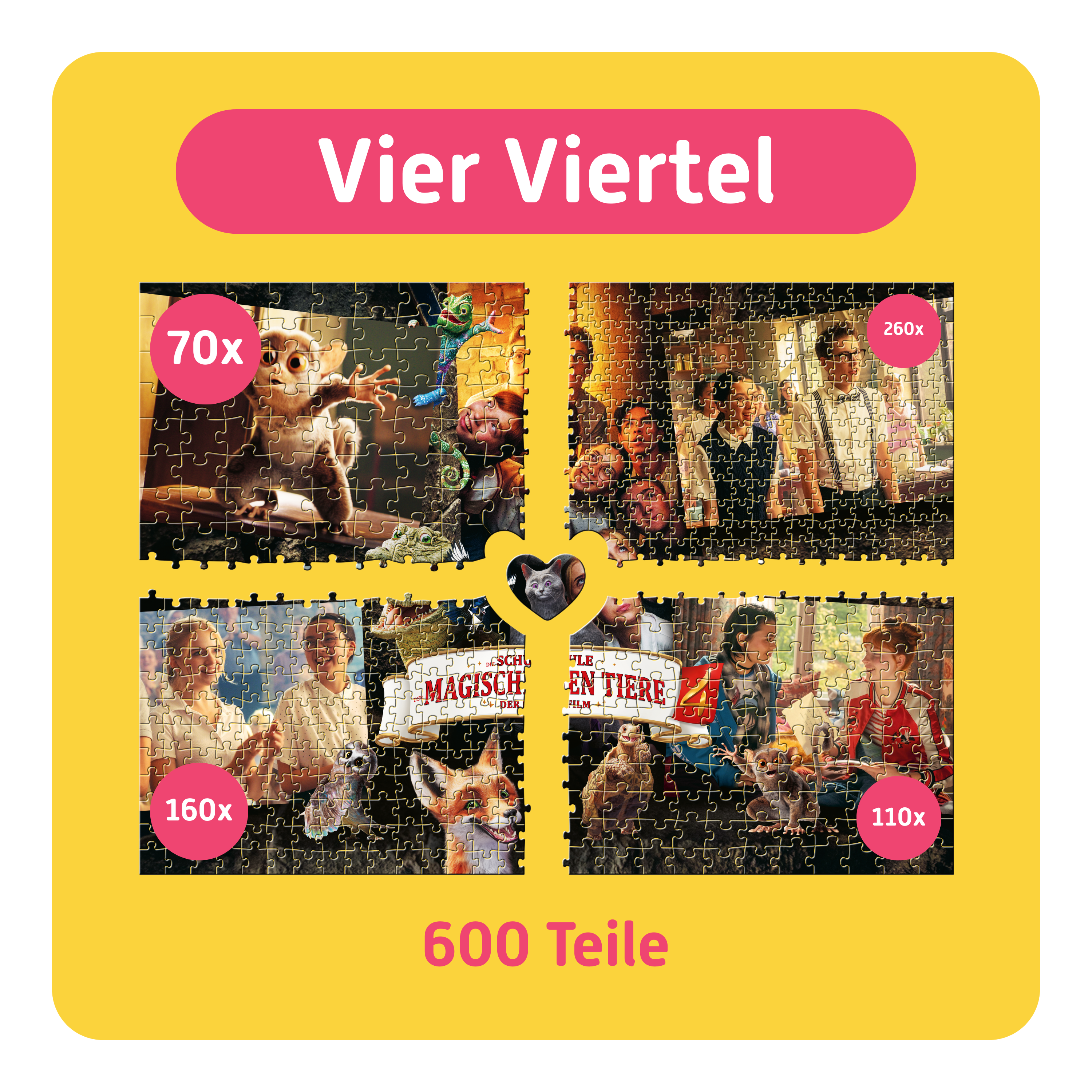 Die Schule der magischen Tiere 4 | Für Familien | 600 Teile