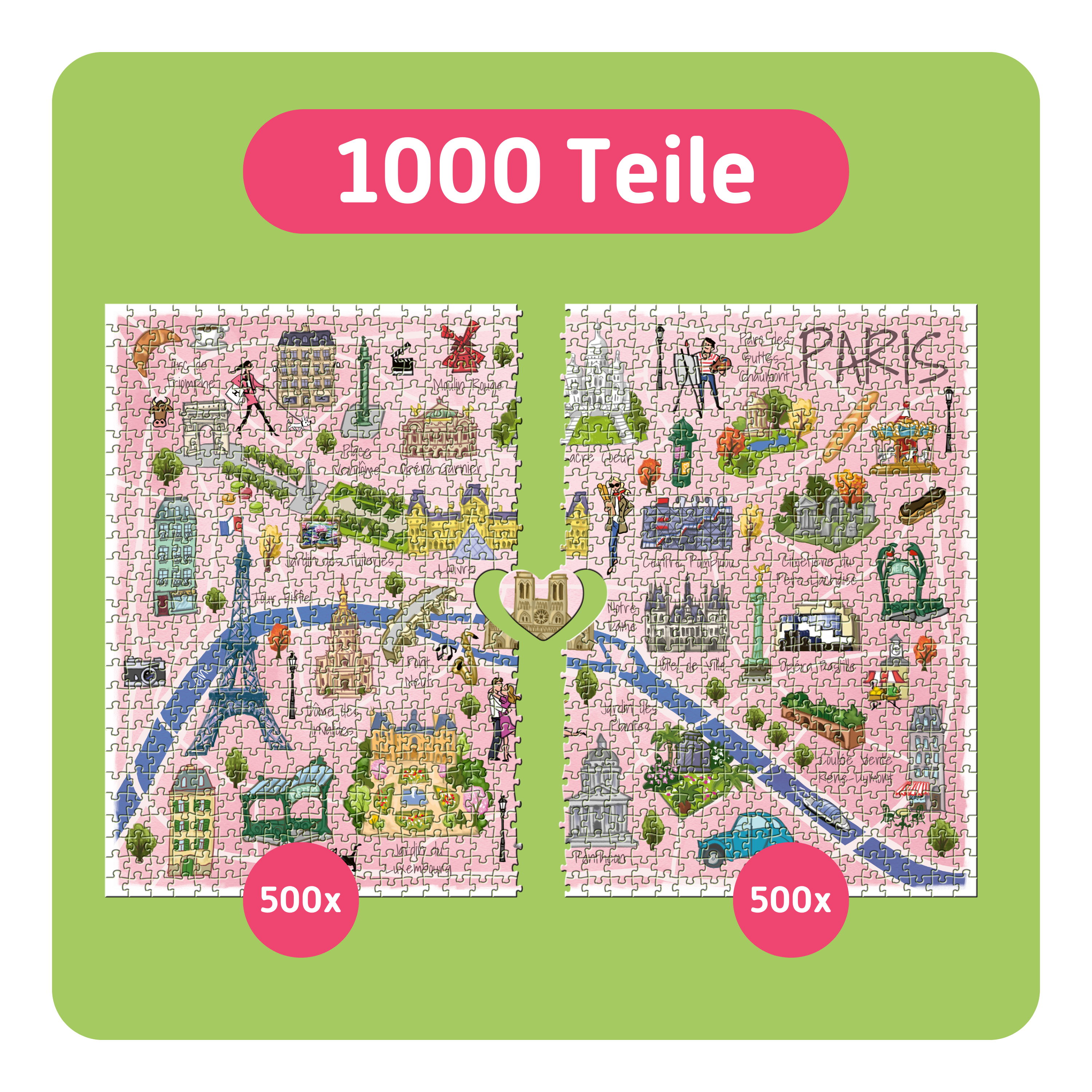 Paris | Für Zwei | 1000 Teile