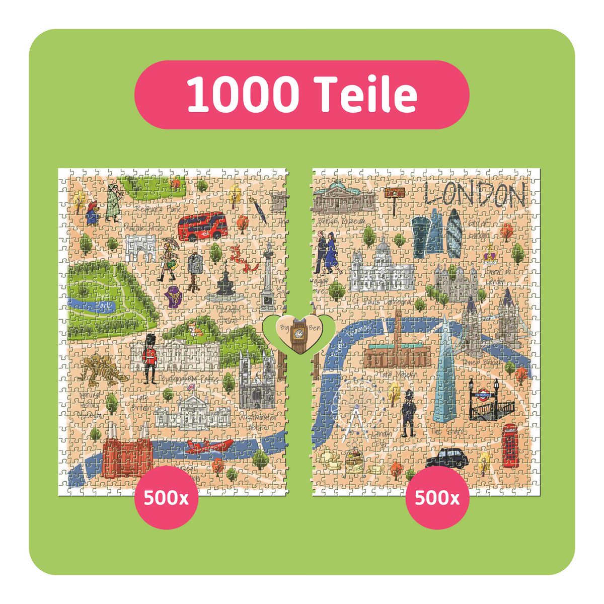 Puzzle London | 1000 Teile | Für Zwei